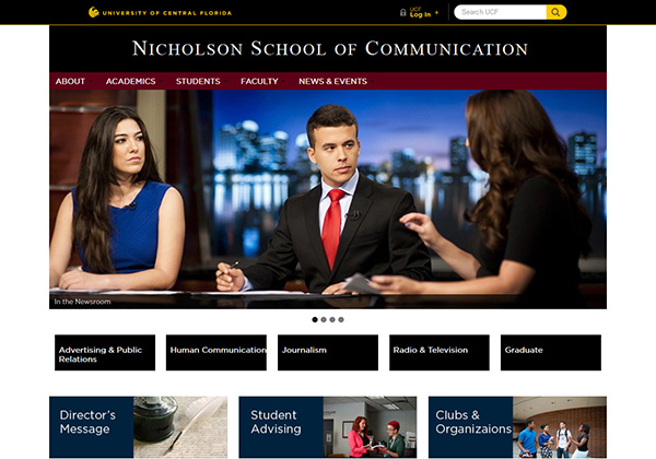 Nicholson site redesign